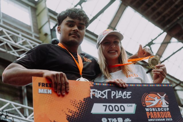 Bos en Man bezorgen Nederland goud op eerste finaledag World Cup Parkour