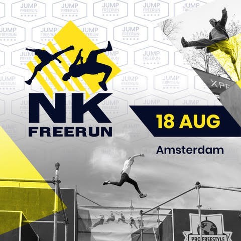 Officieel Nederlands Kampioenschap Freerunning 2022 vindt plaats in Amsterdam.